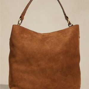 Banana Republic Factory Tan Suede Hobo Bag